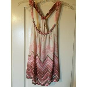 Guess Slit Open Back Blouse
